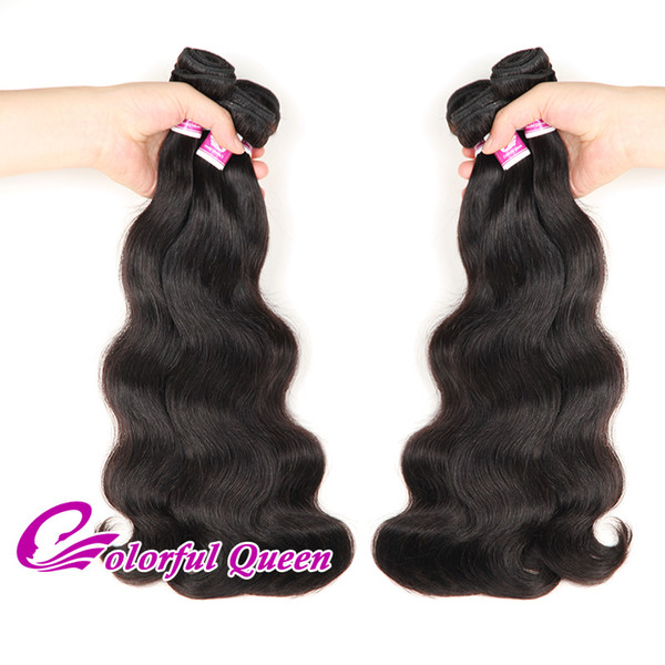 Colorful Queen Malaysian Body Wave Virgin Hair Weaves 3 Pcs Wavy Malaysian Hair Bundles Deals Malaysian Body Wave Human Hair Extensions