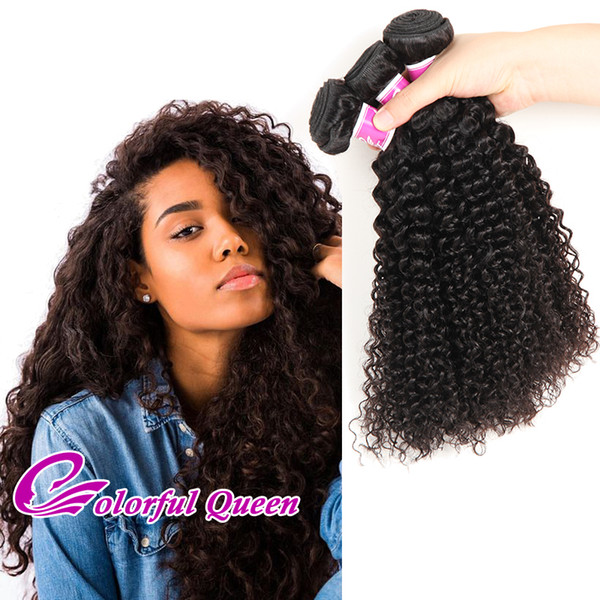 7A 3 Pcs Malaysian Curly Virgin Hair Bundles Malaysian Afro Kinky Curly Human Hair Weft Extension for Croche Braid Jerry Curl Human Hair