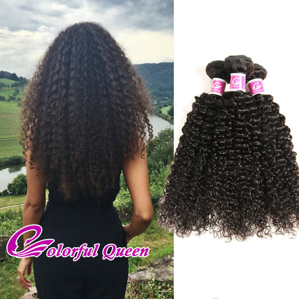 Kinky Curly Hair Extension 100% Virgin Indian Curly Hair Weave Weft Unprocessed Virgin Human Hair Bundles 3pcs lot Natural Color Dyeable