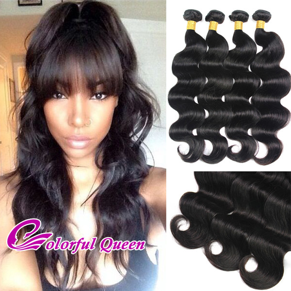 Indian Body Wave Human Hair 3 4 Bundles 100% Unprocessed Human Hair Extensions Body Wave Cheap Brazilian Peruvian Human Hair Weaves Bundles