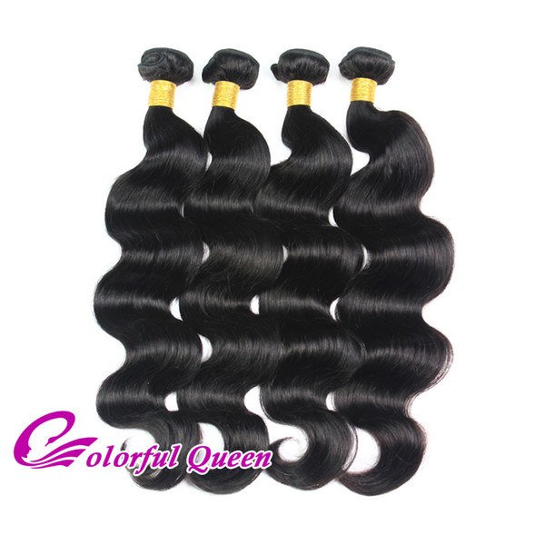 Colorful Queen Hair Products Unprocessed Human Hair Weave 4 Bundles Peruvian Virgin Hair Body Wave Brazilian Malaysian Body Wave Bundles