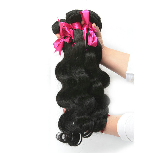 Top Quality Malaysian Body Wave Bundles 300g 8A Virgin Human Hair Weft Brazilian Peruvian Maylaysian Hair Weave Extension Dyable No Shedding