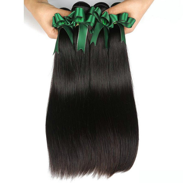 Grade 8A Brazilian Straight Huamn Hair Bundles Wholesale Virigin Hair Weave Extensions Unprocessed Smooth Brazilian Human Hair Bundles 400g