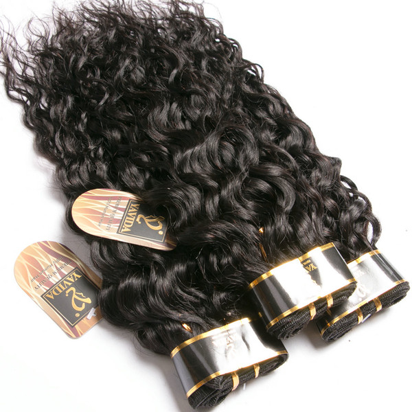 Hot Sale Water Wave Human Hair 3 Bundles Wholesale 8A Virgin Brazilian Curly Human Hair Weave Extensions Brazilian Water Wave Total 300g