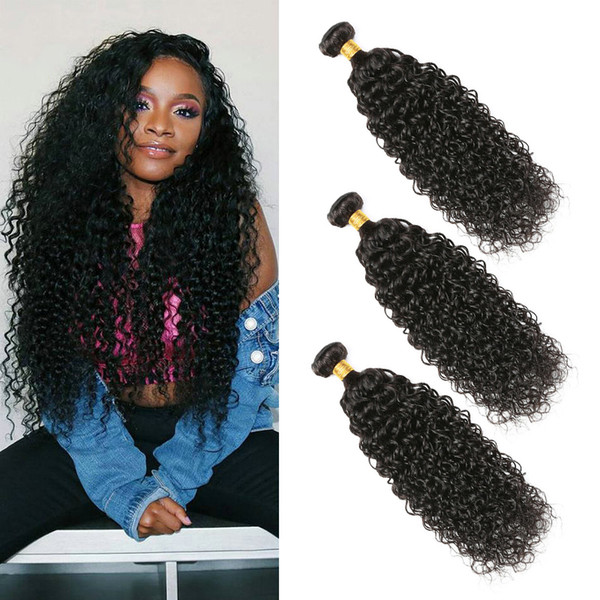 Yavida Curly Human Hair Bundles Unprocessed Brazilian Hair Weave Bundles 300g Wholesale Virgin Kinky Curly Hair Extensions for Black Women