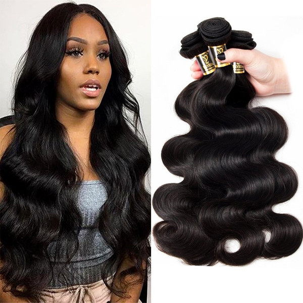 Yavida Malaysian Body Wave Bundles Unprocessed Malaysian Human Hair Body Wave Extensions 8A Grade Malaysian Virgin Hair Weave