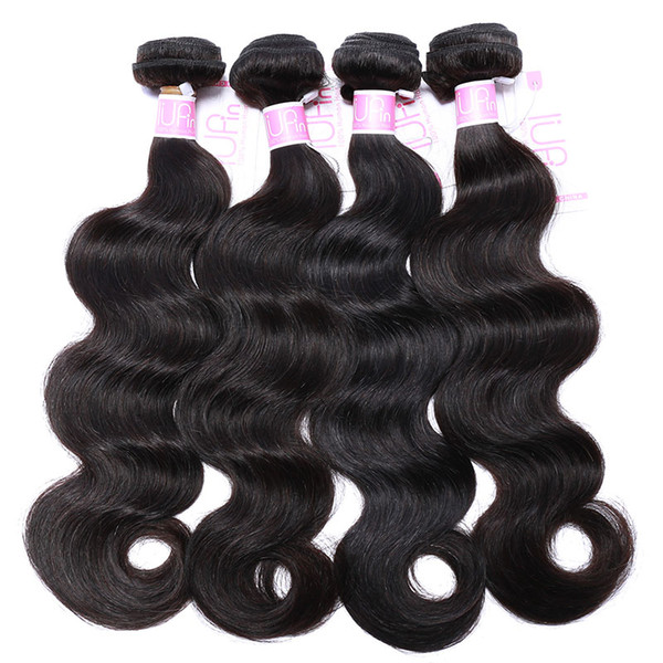 8A Brazilian Body Wave Human Hair 4 Bundles 100% Virgin Unprocessed Human Hair Bundles Peruvian Malaysian Brazilian Body Wave Hair Products