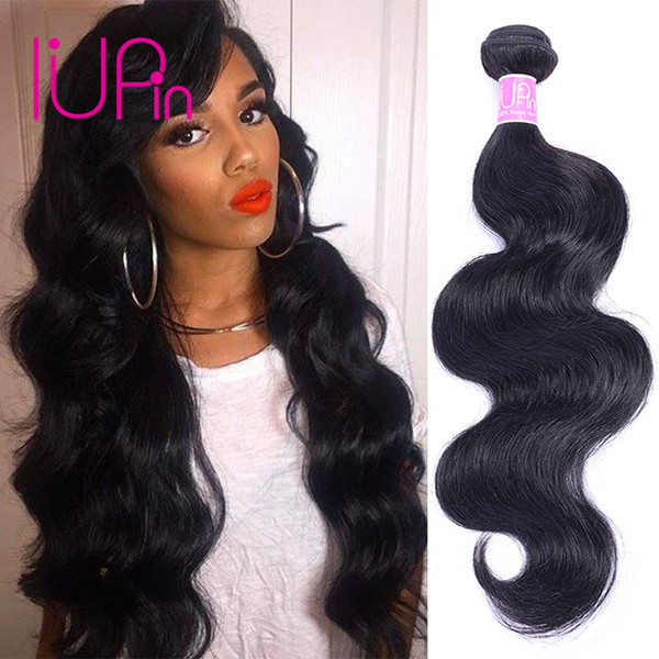 IUPin Hair Malaysian Virgin Body Wave Human Hair Bundles Brazilian Malaysian Peruvian Indian Hair Weaves Natural Black Can Be Dyed