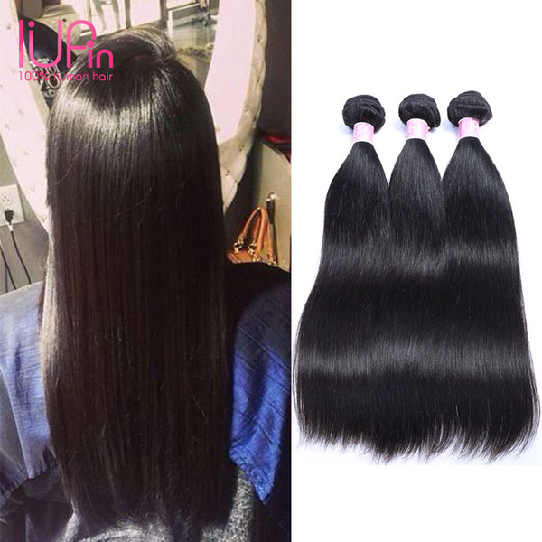 Brazilian Straight Human Hair 3 Bundles 100% Unprocessed Human Hair Extension Natural Black Brazilian Virgin Hair Weaves Free