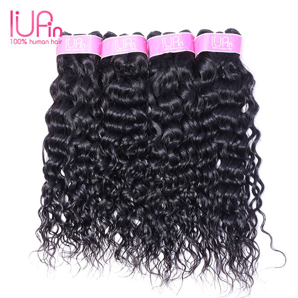 Mix Length 8~28inch Peruvian Hair Extensions Natural Color 4Pcs Lot Human Hair Wavy Water Wave Hair Weaves 400g Lot