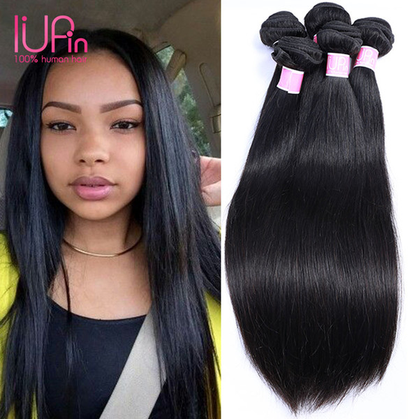 Virgin Brazilian Human Hair 3 Bundles Deals Unprocessed Brazilian Straight Hair Natural Black Hair Extension For Black Women