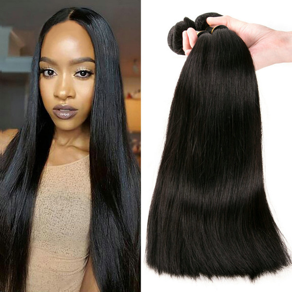 8A Grade Indian Straight Human Hair Weave Extensions Double Weft Peerless Virgin Hair Paypal accept 