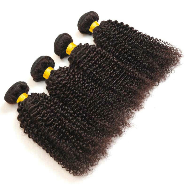 8A Virgin Brazilian Kinky Curly Human Hair Bundles 100% Remy Human Hair Curly Weave Can Be Dyed Any Color