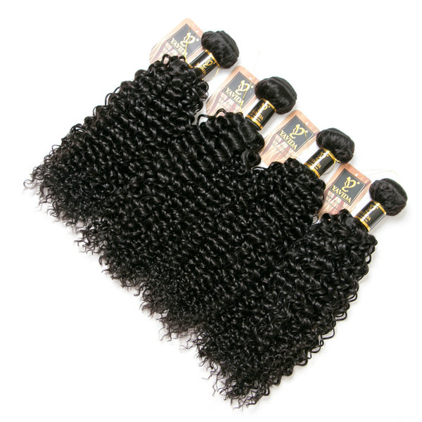 Fulgent Sun 8A Indian Hair Bundles 4pcs/lot Indian Virgin Hair kinky Wave Human Hair Weave