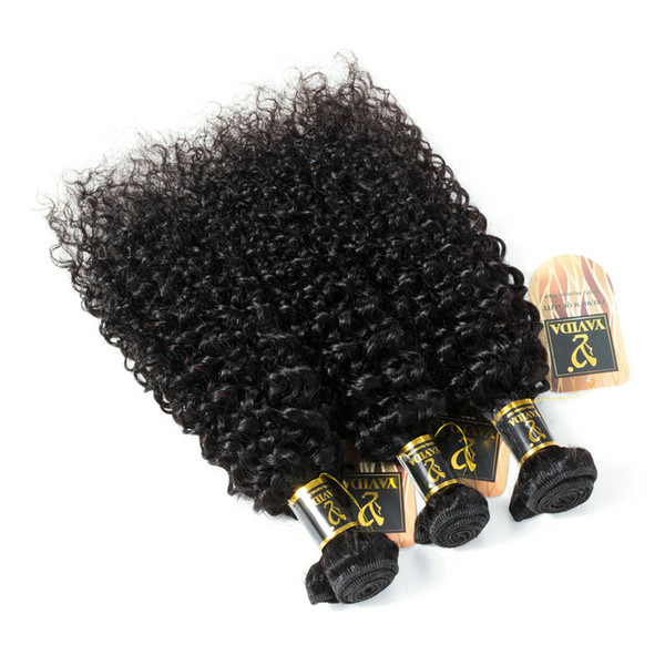 Fulgent Sun wholesale curly human hair afro kinky hair extensions 3 bundles virgin human hair natural color DHgate china supplier