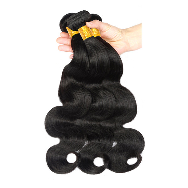 8A Brazilian Virgin Hair Body Wave Remy Human Hair 3Bundles Weaves 100% Unprocessed Hair Extensions Natural Color no Tangle No Shedding