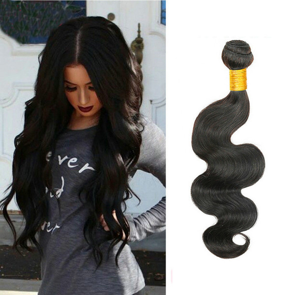 8A Peruvian Body Wave Hair Bundles 100% Unprocessed Human Hair Body Weave 100G Per Bundle Natural Color For Black Women