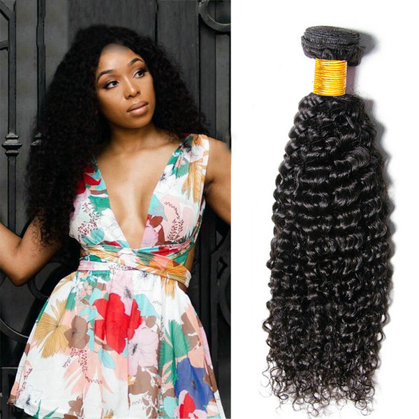 9A Peruvian Kinky Cruly Weave Human Hair bundles 100% Remy Human Hair Extension Natural Color 100G per Bundles