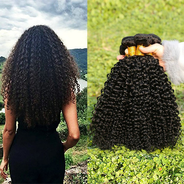 Musi 8A Virgin Brazilian Kinky curly human hair Bundles Brazilian Curly hair 3 bundles silky and smooth full head