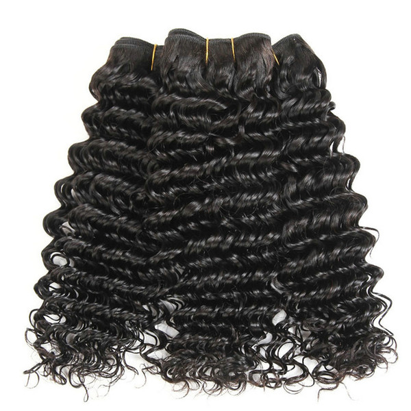 Deep Wave Brazilian Hair Bundles Human Hair Weave Bundles Natural Color Remy Brazilian Hair Extensions 3pcs/lot