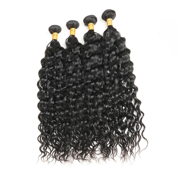 Brazilian Virgin Italy Curly Hair Weave 4 Bundles 100% Human Hair 10-28 Inch Natural Color