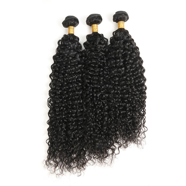 Malaysian water wave 3 bundles Hair Weave 100% Human Hair 10-30 Inch Non-Remy Hair Extension Natural Color