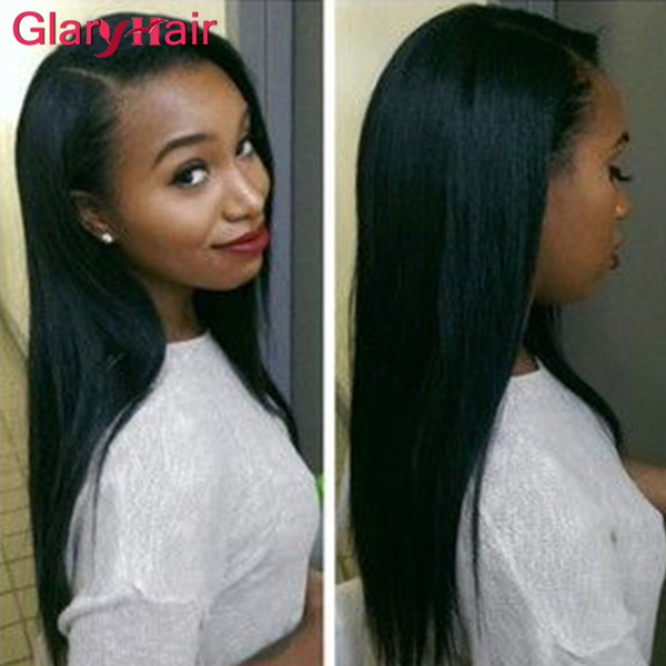 Glary Products Mink Brazilian Hair Bundles Virgin Straight Human Hair Weave Bundles Cheap Remy Hair Extensions Machine Double Wefts 4pcs lot