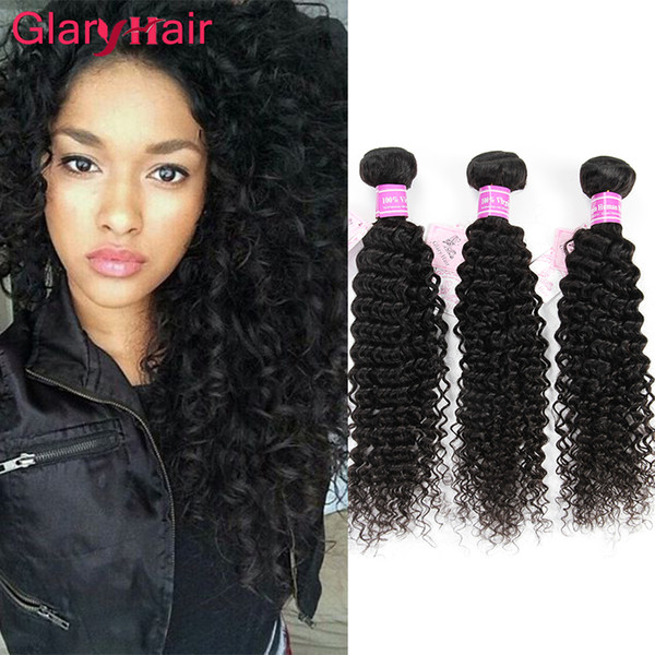 Glary Hair Products Mink Brazilian Kinky Curly Virgin Hair Bundle Deals Mongolian Kinky Curly Human Hair Weave Extensions 6 pcs Fashion Item