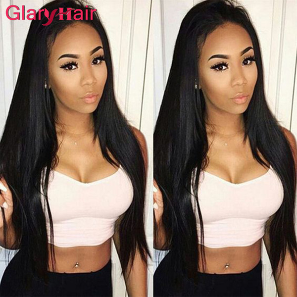 Glary New Arrival Brazilian Virgin Unprocessed Remy Human Hair Extensions Peruvian Hair Weave 6 Bundles Straight Raw Silky Black Hair Wefts