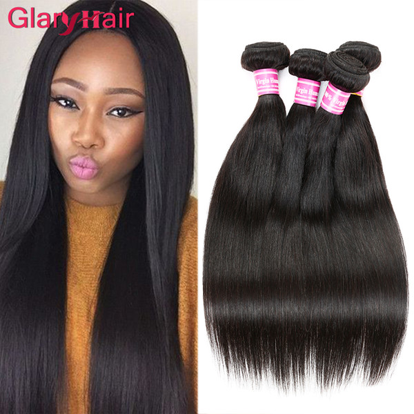 Unprocessed 8a Grade Virgin Brazilian Malaysian Indian Peruvian Virgin Hair Bundle Deals Cheap Straight Human Hair Bundles Glary Hair Wefts