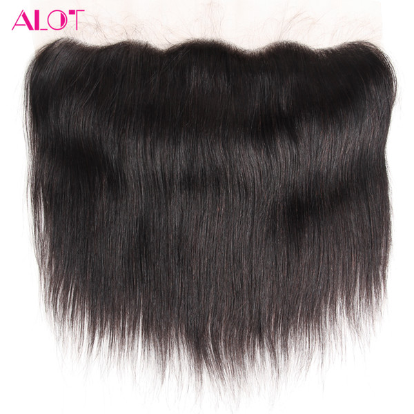 Straight Hair Lace Frontal Closure 13*4 Ear To Ear Full Frontal Free Part Closure Natural Color 100% Virgin Human Hair