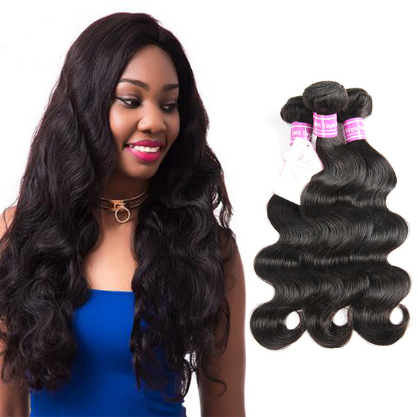 Brazilian Body Wave 5/6 Bundles Malaysian Virgin Human Hair Extensions Indian Peruvian Mongolian Cambodian Hair Weave Natural Color Bemiss