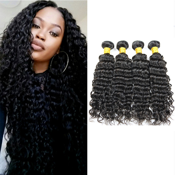 New Arrival Unprocessed Hair Bundles Peruvian Deep Wave for Black Women Brazilian Indian Cambodian Mongolian Malaysian Remy Human Hair Weave