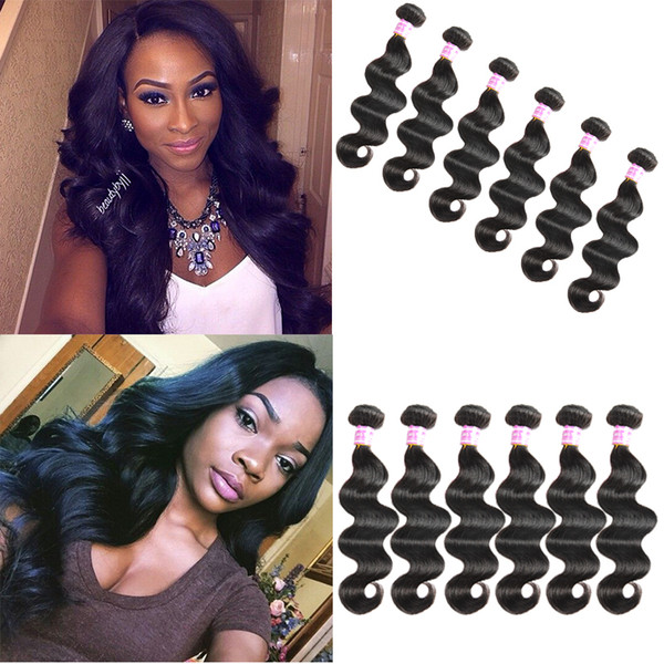 Wholesale Brazilian Body Wave Bundles 100% Unprocessed Virgin Human Hair Extensions Brazilian Malaysian Indian Peruvian Cambodian Mongolian