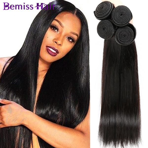 2017 Hot Sale Straight Hair Bundles Malaysian Indian Peruvian Brazilian Cambodian Mongolian Unprocessed Virgin Human Hair Weave Extensions