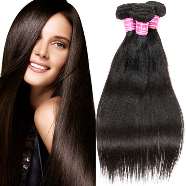 Hot!!!2017 New Arrival Brazilian Mongolian Cambodian Indian Peruvian Malaysian Virgin Human Hair Weaves Straight Hair Bundles Health Hair