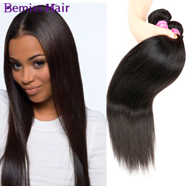 Malaysian Hair Bundles Peruvian Virgin Human Hair Weaves Malaysian Hair Extensions Unprocessed Straight High Quality Products Big Sales Hot