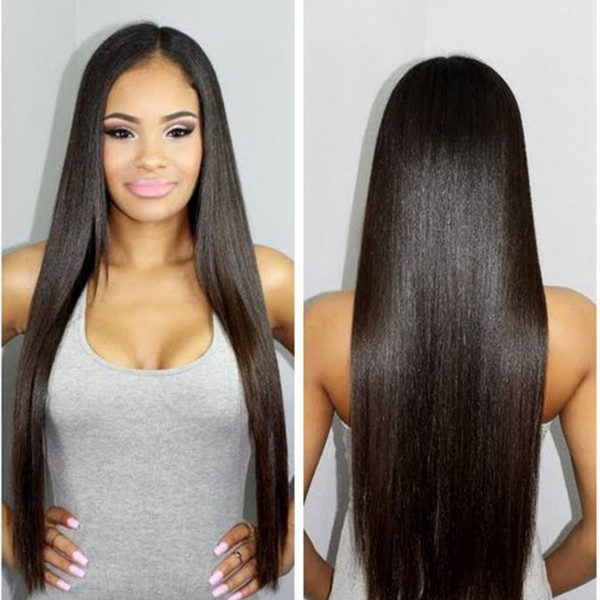 Bemiss Hair Natural Black Unprocessed Straight Brazilian Human Hair Weaves Bundles Malaysian Cambodian Mongolian Indian Peruvian Straight