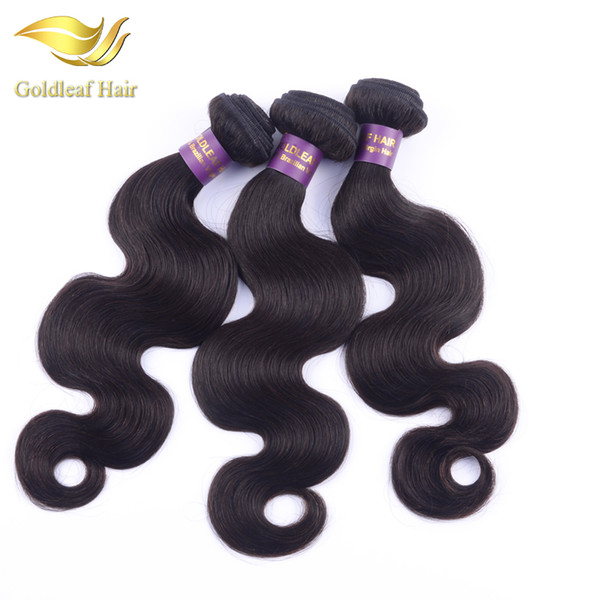 Goldleaf Hair Brazilian Body Wave 3pcs Lot Brazilian Virgin Hair Body Wave 100% Virgin Brazilian Human Hair Weave Bundles