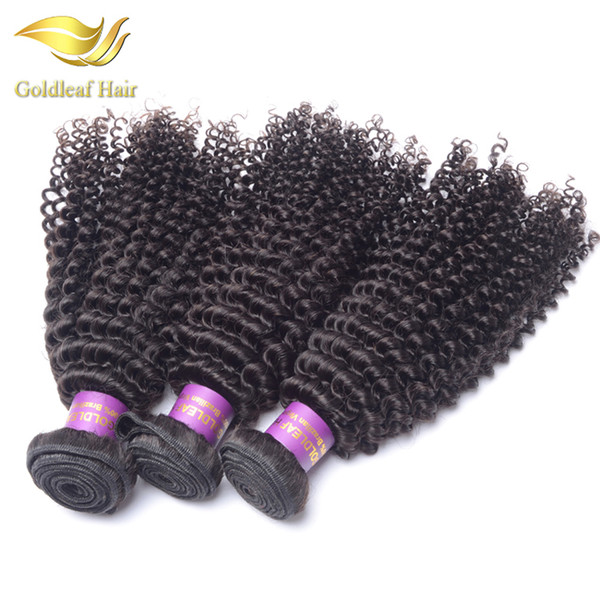 Goldleaf products Brazilian virgin hair kinky curly 3pcs Mongolian kinky curly virgin hair weave bundles human Hair extension