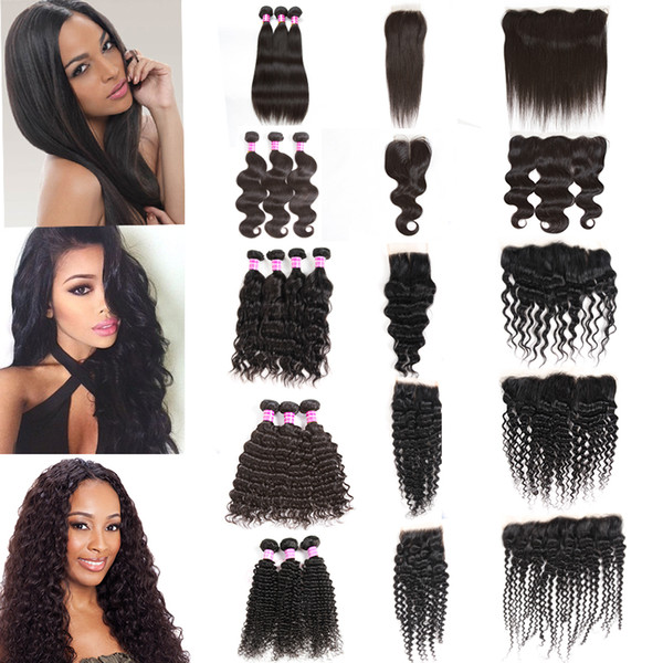 8A Wholesale Raw Virgin Indian Hair Body Wave Human Hair Weave Bundles Malaysian Straight Remy Human Hair Extensions Free Drop 