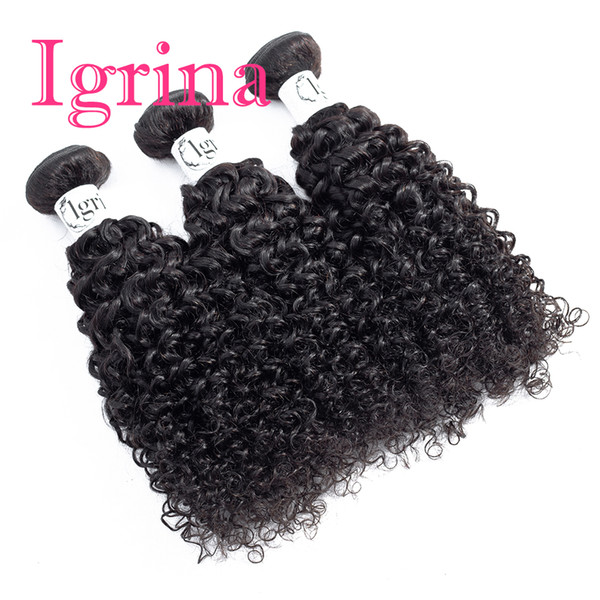 Igrina Mink Malaysian Virgin Hair Curly 3 Bundles Deals Unprocessed Good Cheap Weave Human Hair Extensions Wet And Wavy Human Hair Deep Curl