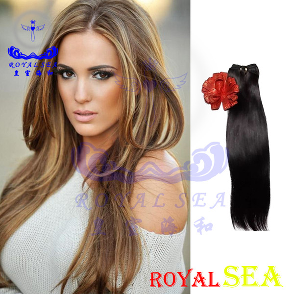 Brazilian Hair Weave Weft Straight Great remy can be dyed Silky Indian Malaysian Peruvian Hair Extensions Mink Straight human Hair bundles