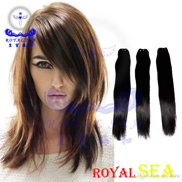 Brazilian Straight Virgin Human Hair Weave Bundles Brazilian Mink Weft Brazilian Cheap Remy Human Hair Extensions by Royal Sea