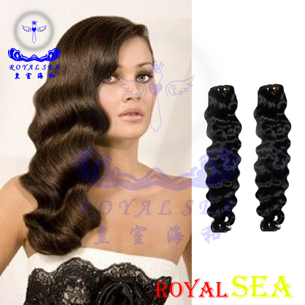 Grade 8A Peruvian Water Wave Virgin Hair Weaves 3 Bundles Pervian Water Wave Hair Royal Sea Products Unprocessed Peruvian Hair