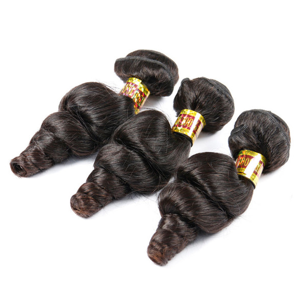 Dark Brown Brazilian Loose Wave Virgin Hair 3 Bundles Human Hair Extension Peruvian Malaysian Indian Cambodian Hair Weave Bundles