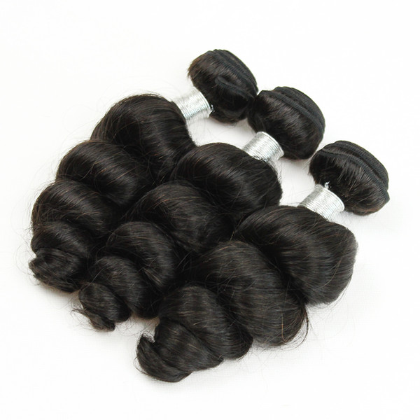 6 bundles Wholesale Loos Wave Hair Weave Natural Brown 8A Unprocessed Brazilian Peruvian Cambodian Malaysian Raw Virgin Indian Human Hair