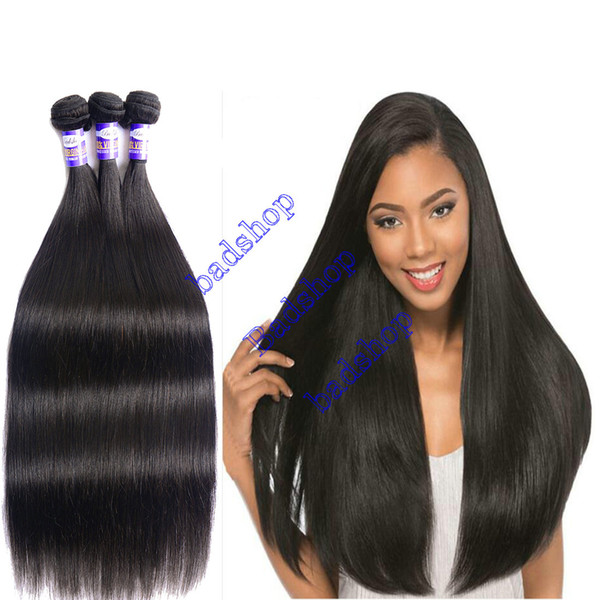 Brazilian Hair Straight Weave Bundles Unprocessed Virgin Brazillian Peruvian Indian Malaysian Straight Remy Human Hair Extensions Soft Full