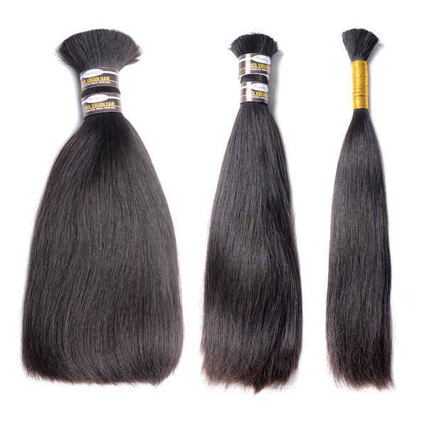 10A 100% Human Hair Bundles Brazilian Straight Hair Weave 3 Piece 8-28 Inches Natural Black Remy Hair Extensions