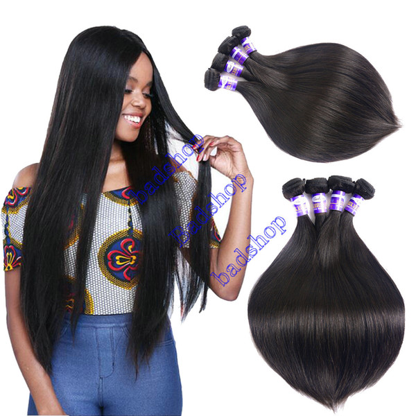 Grade 8A Brazilian Straight Hair Weave 100% Unprocessed Brazilian Virgin Hair 3/4 bundles remy Straight malaysian Human Hair Extensions